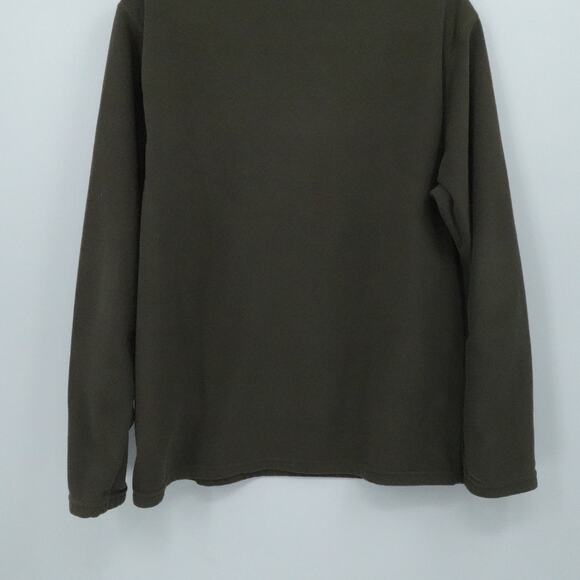 North Face Pullover Mens Medium Green TKA 100 Fleece Quarter Zip Outdoor Hiking‎ - Picture 9 of 13